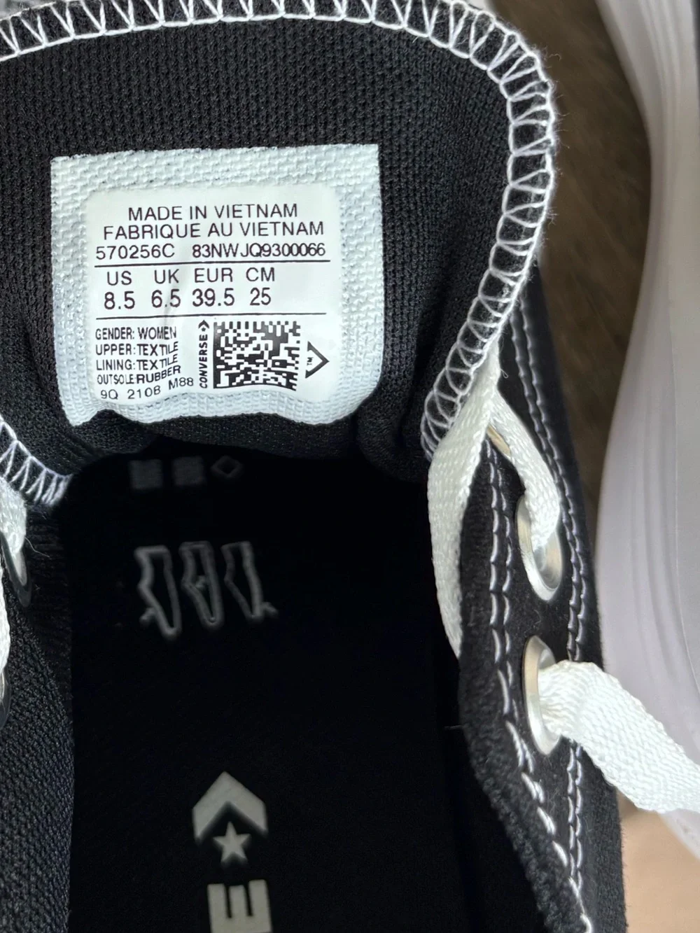 Converse Chuck Taylor All Star Move Black Canvas Platform Sneakers